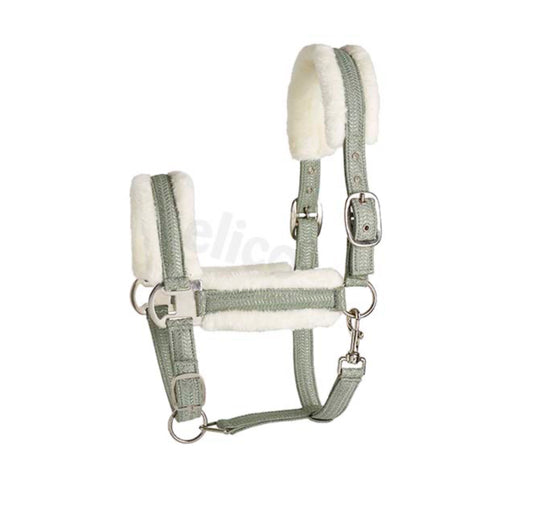 Langdale Fleece Head Collar- Sage or Pewter