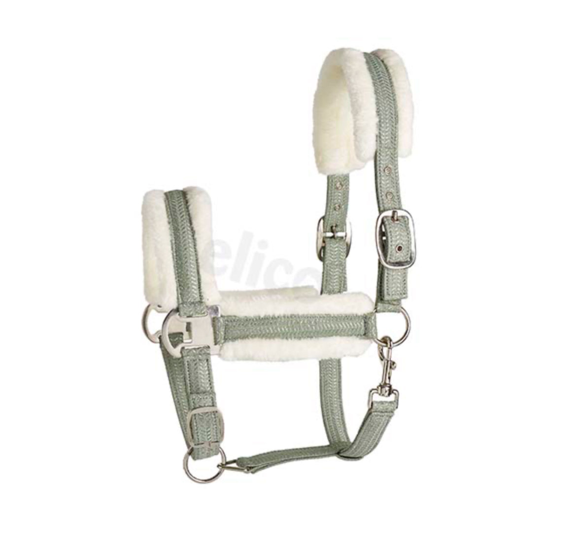 Langdale Fleece Head Collar- Sage or Pewter