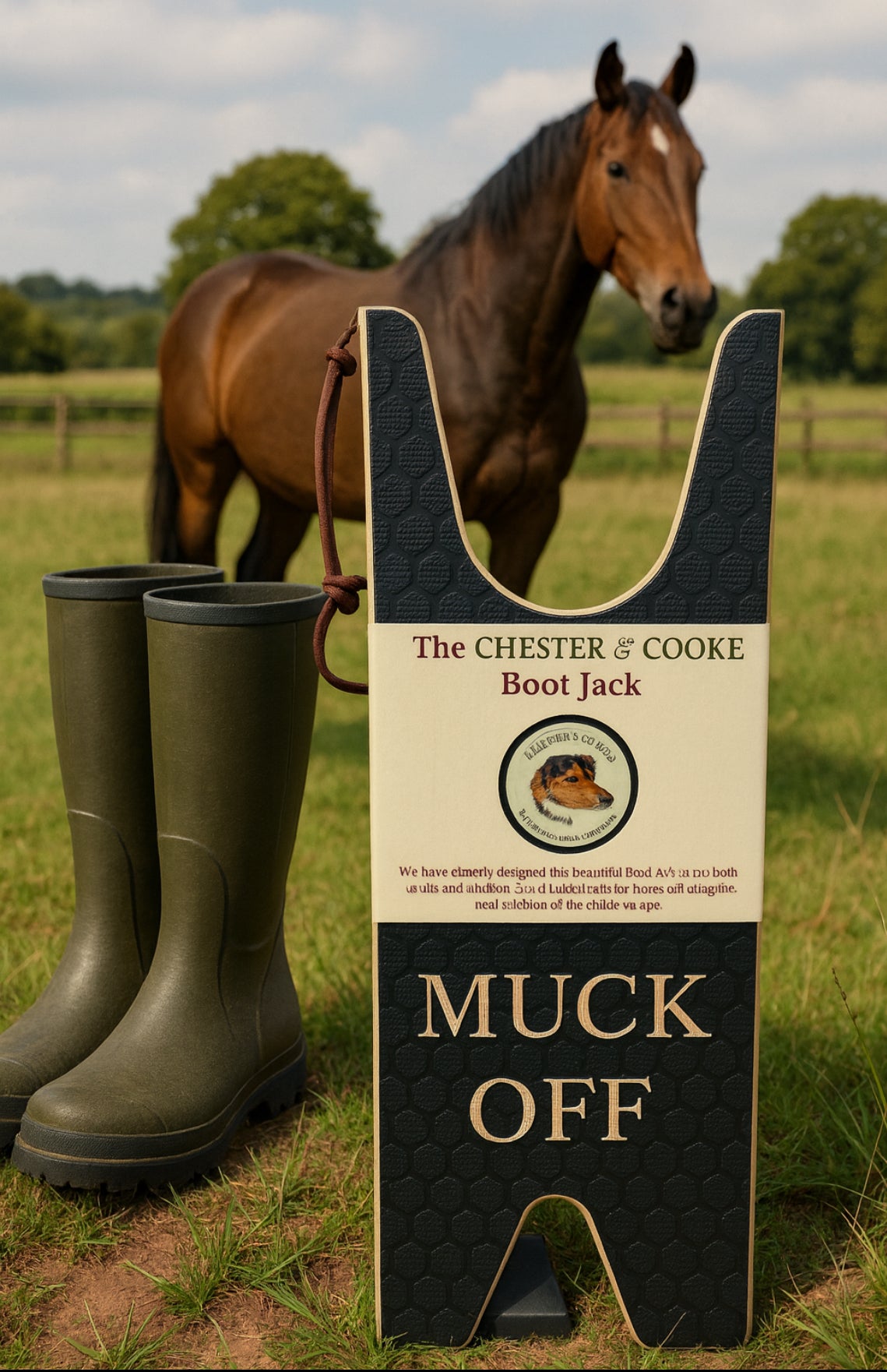 The 'Chester & Cooke' Boot Jack- "Muck Off!"  *LIMITED EDITION*