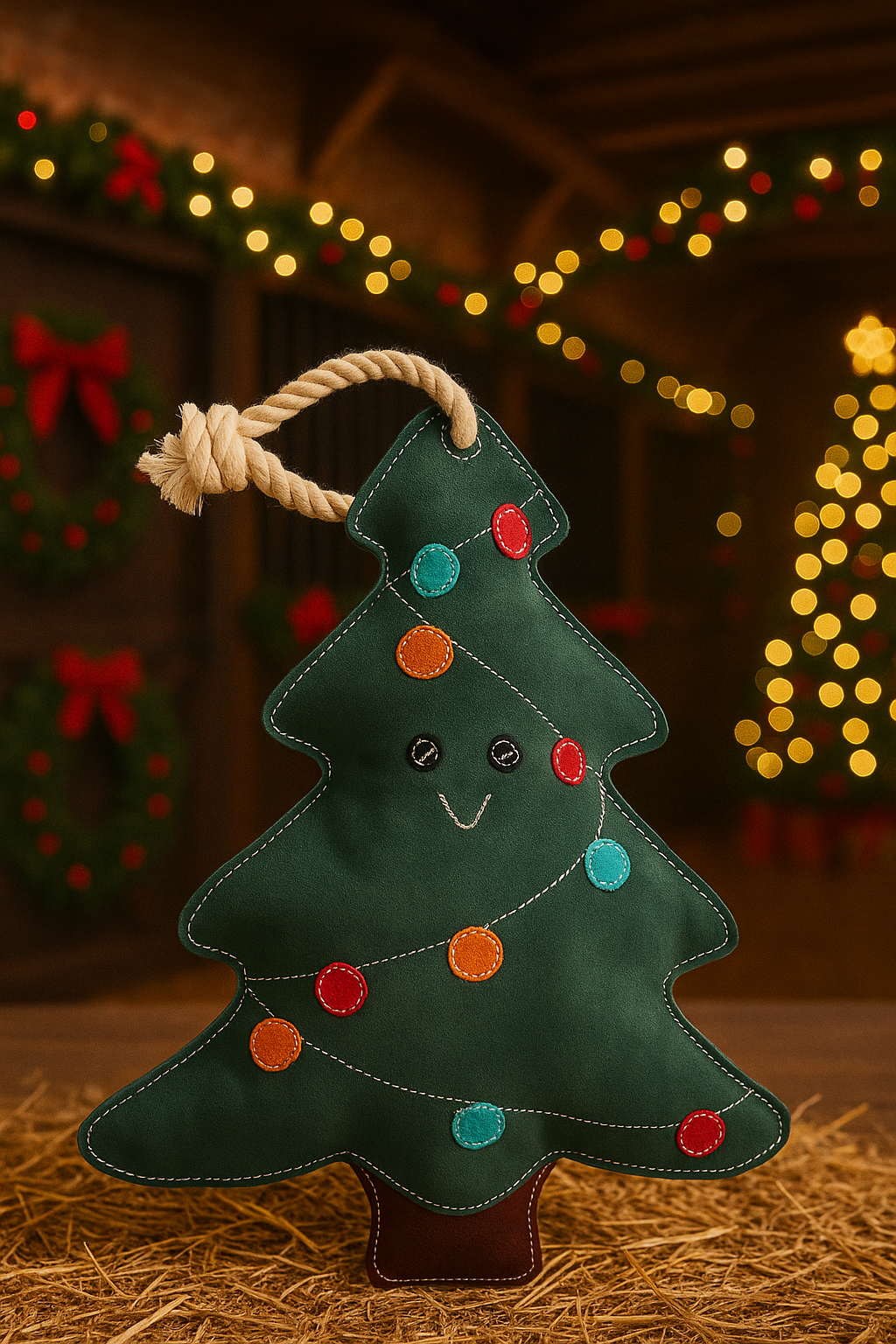 Christmas Tree Suede Stable Toy
